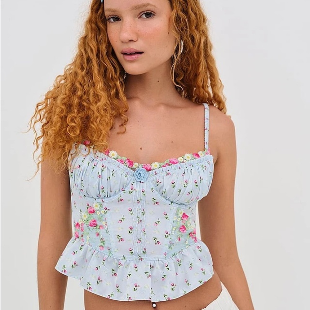 For Love And Lemons Aurelia Bustier Top